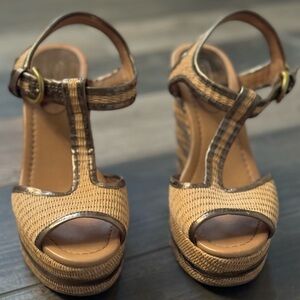 Super cute Coach wedges. 7.5. Hardly worn!